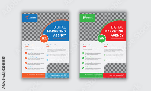 professional Business flyer template design