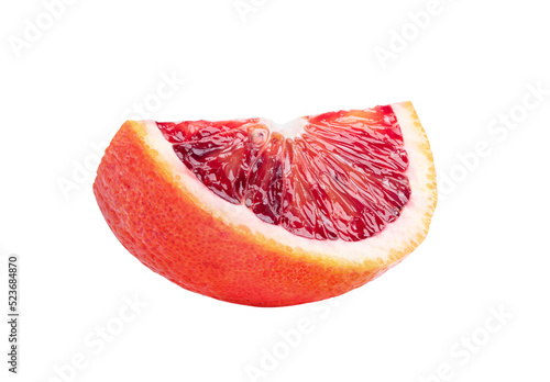 Blood orange isolated in transparent png