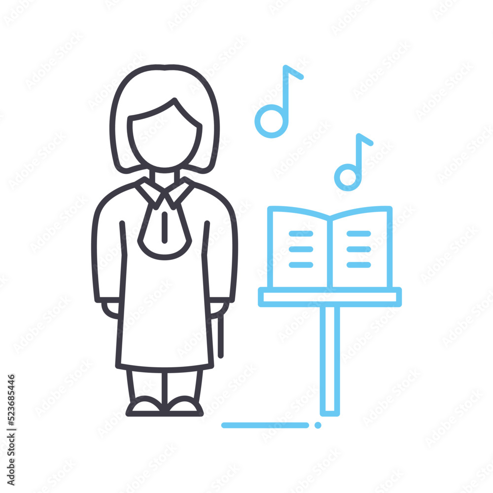 compositor line icon, outline symbol, vector illustration, concept sign compositor line icon, outline symbol, vector illustration, concept sign