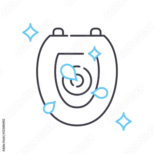 clean flush line icon, outline symbol, vector illustration, concept sign
