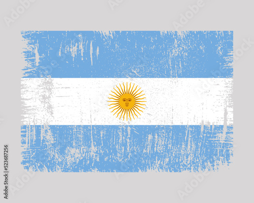 Argentina Flag Vector Design Template