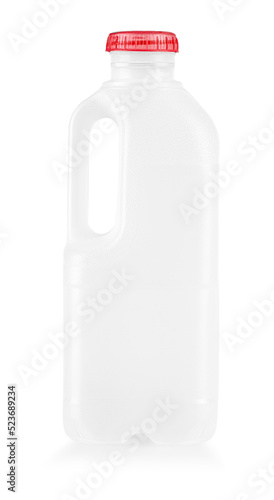 White Plastic canister isolated on white background