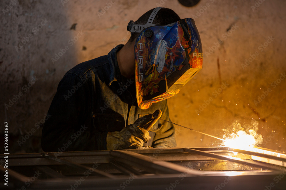 welder at work welder at work