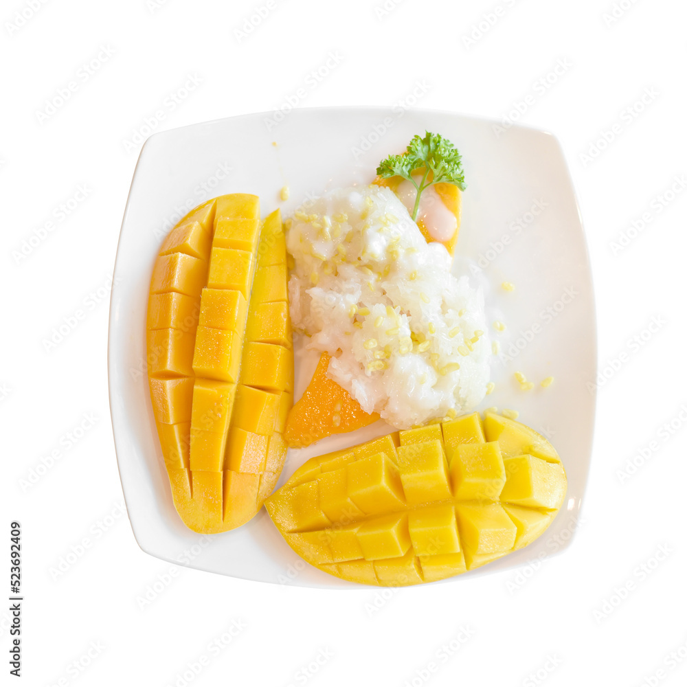 sticky rice with mango sticky rice with mango