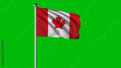 Canada National Flag Flying Video 4K