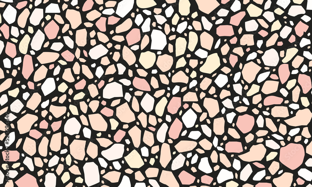 Terrazzo floor vector seamless pattern. Mosaic stone pool texture. Antique style cement tile. Colorful granite fabric textile. Wrapping paper, gift wrap. Marble and glass rocks banner. Wallpaper wall Terrazzo floor vector seamless pattern. Mosaic stone pool texture. Antique style cement tile. Colorful granite fabric textile. Wrapping paper, gift wrap. Marble and glass rocks banner. Wallpaper wall