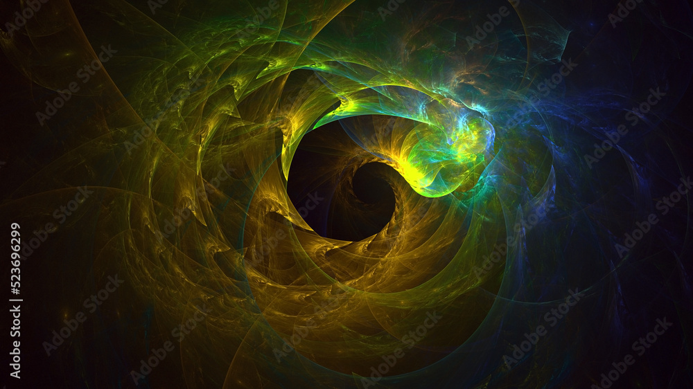 3D rendering abstract multicolor technology fractal light background 3D rendering abstract multicolor technology fractal light background
