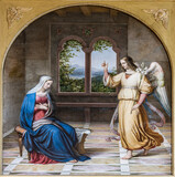 ancient painting of the annunciation