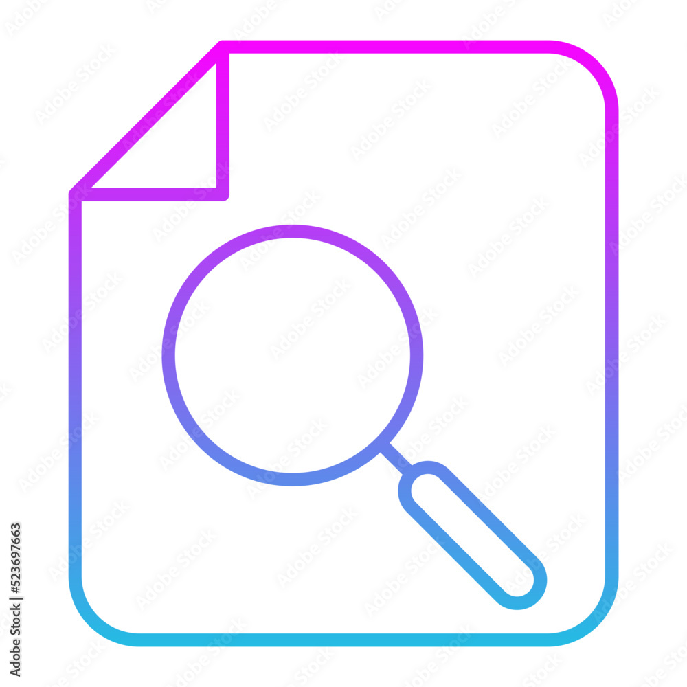 Search Line Gradient Icon