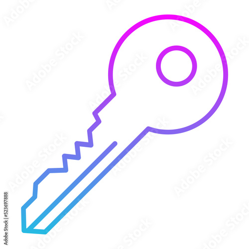Key Line Gradient Icon