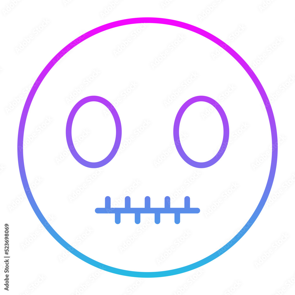 Silent Line Gradient Icon Silent Line Gradient Icon