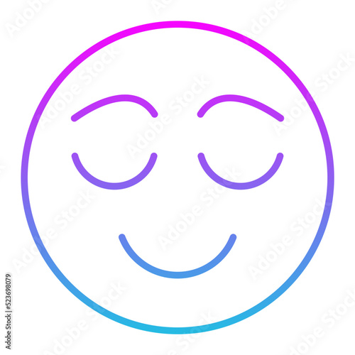 Calm Line Gradient Icon
