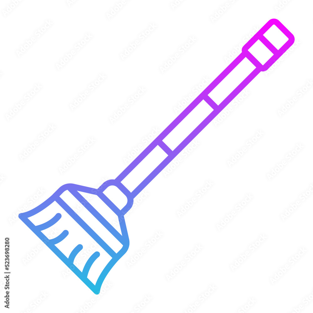 Broom Line Gradient Icon Broom Line Gradient Icon