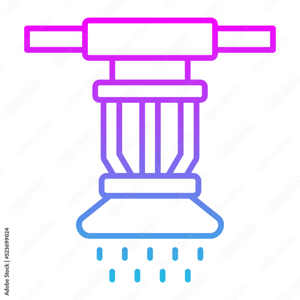 Sprinkler Line Gradient Icon Sprinkler Line Gradient Icon