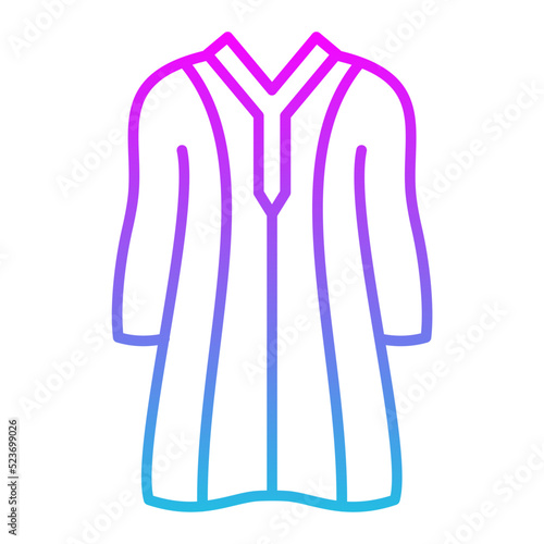 Djellaba Line Gradient Icon