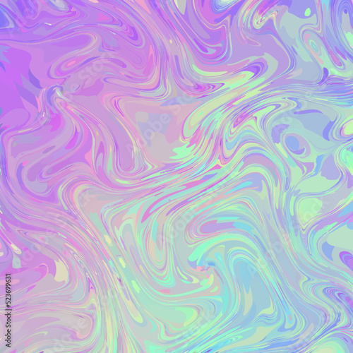 Psychedelic abstract pattern. Bright digital Marbling style