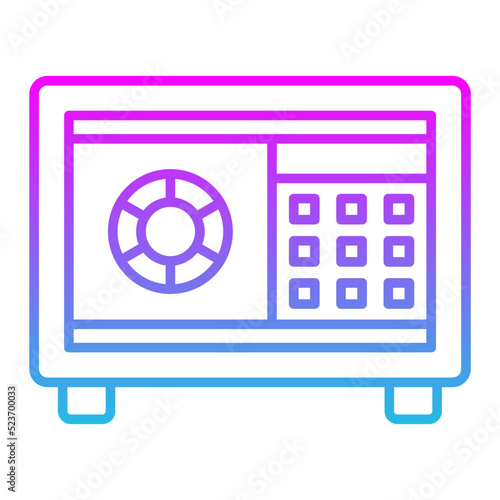 Safebox Line Gradient Icon