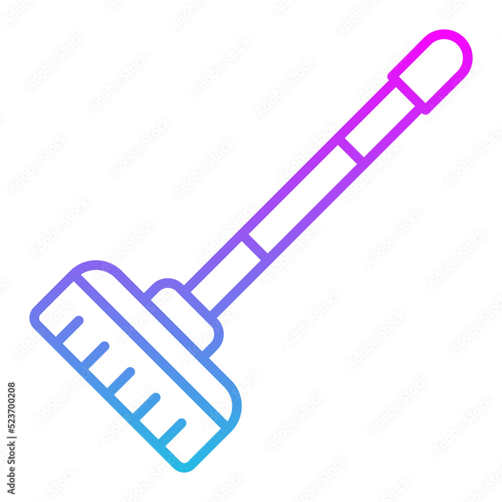 Floor Mop Line Gradient Icon Floor Mop Line Gradient Icon