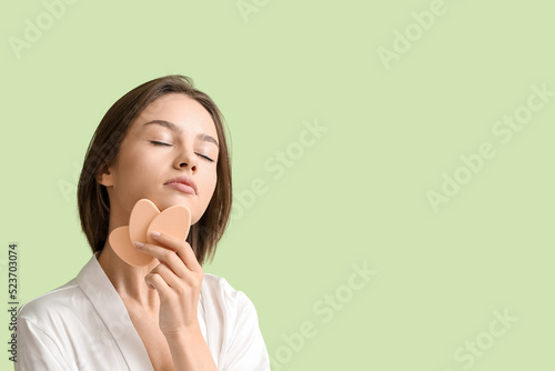 Pretty young woman with mak...