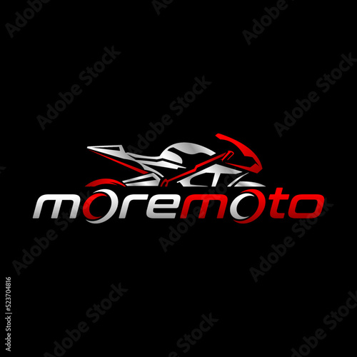Motorcycle logo vector template illustration