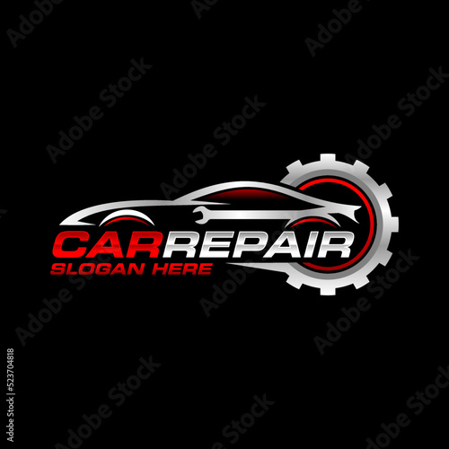 Auto repair car service logo vector  illustration