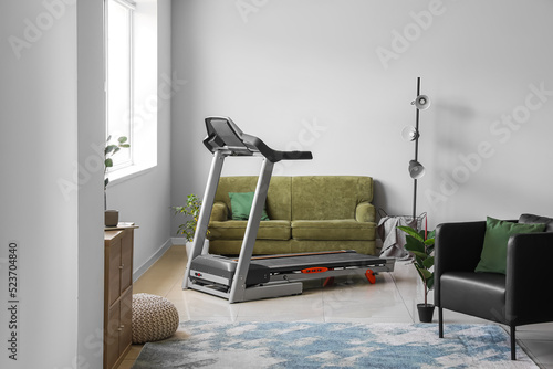 Interior of light living ro...
