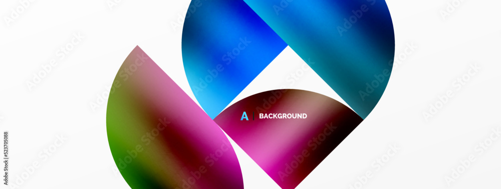 Circle geometric background. Metallic color shiny circles and round shapes. Vector Illustration For Wallpaper, Banner, Background, Card, Book Illustration, landing page Circle geometric background. Metallic color shiny circles and round shapes. Vector Illustration For Wallpaper, Banner, Background, Card, Book Illustration, landing page