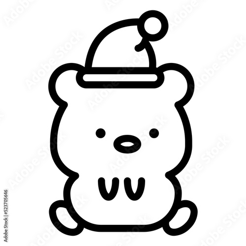 bear cartoon icon 