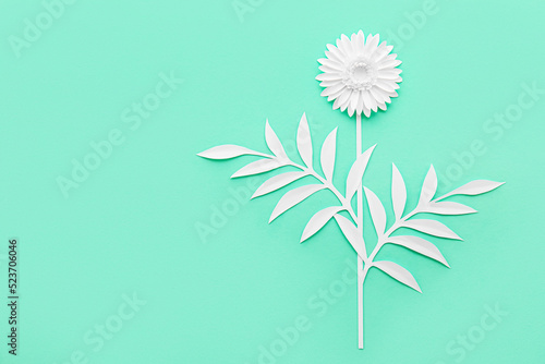 Beautiful origami flower on...