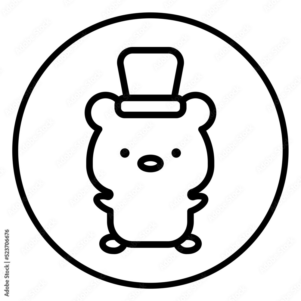 Obraz premium bear cartoon icon 