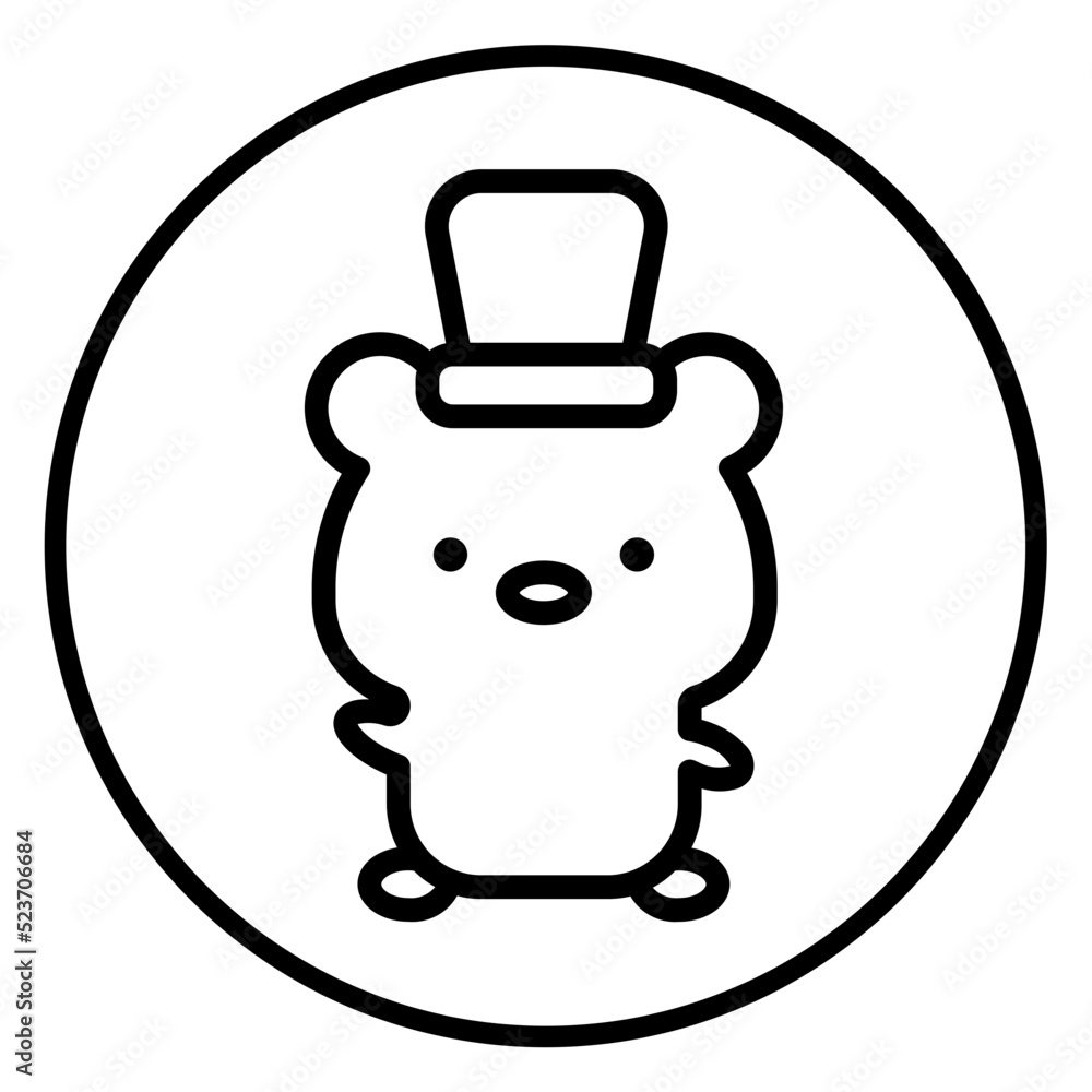 Obraz premium bear cartoon icon 