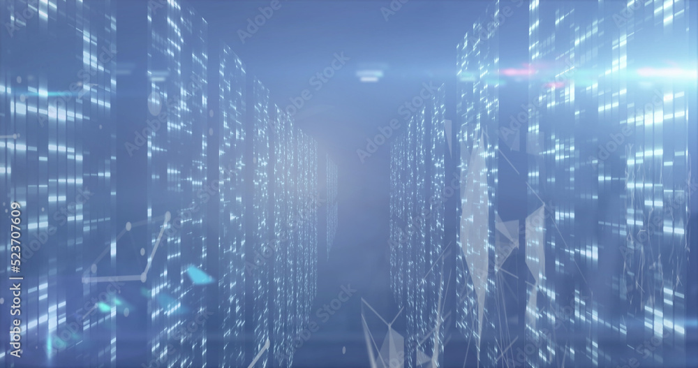 Image of shapes over light spots