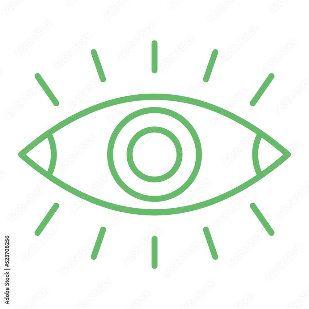 Eye Multicolor Line Icon Eye Multicolor Line Icon