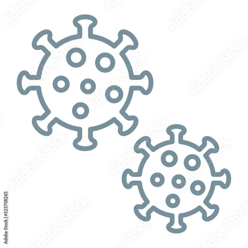 Virus Multicolor Line Icon