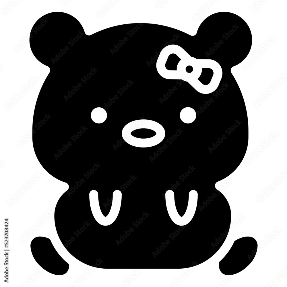 Fototapeta premium bear cartoon icon 