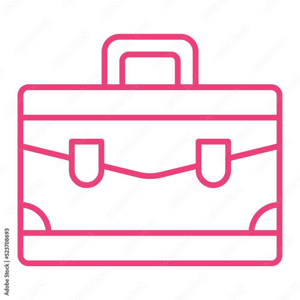 Briefcase Multicolor Line Icon Briefcase Multicolor Line Icon