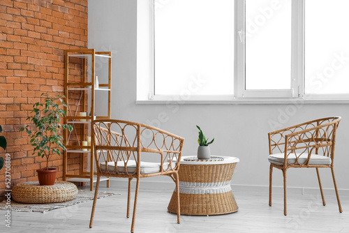 Interior of cozy living roo...