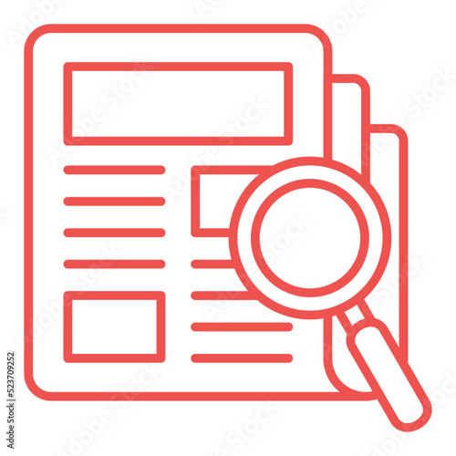 Research Multicolor Line Icon