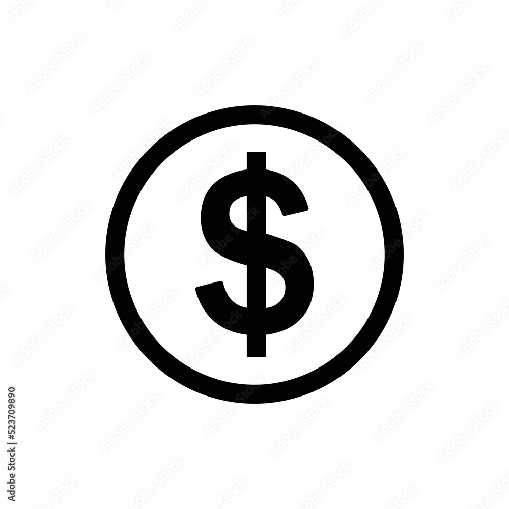 money icon isolated vector illustration money icon isolated vector illustration