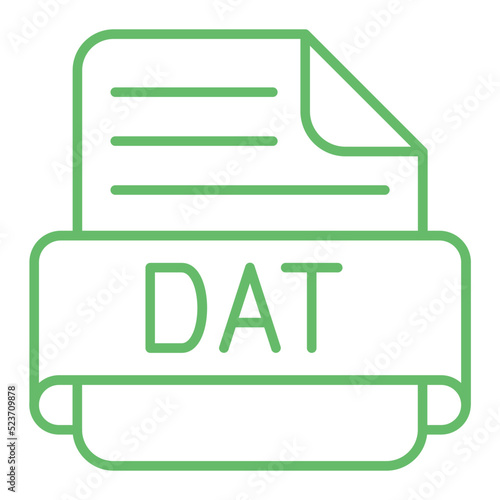 Dat Multicolor Line Icon