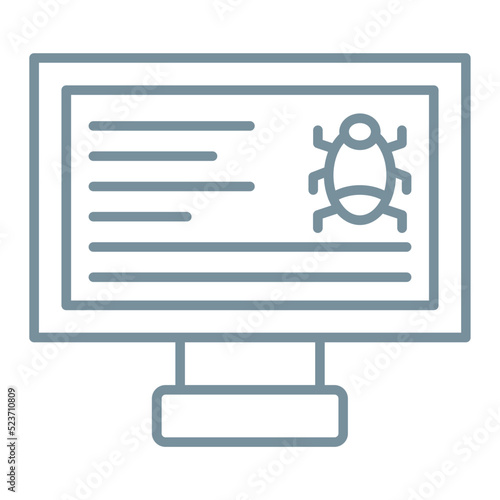 Cybercrime Multicolor Line Icon