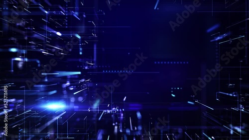 Digital Network Abstract Design TitleBaseG