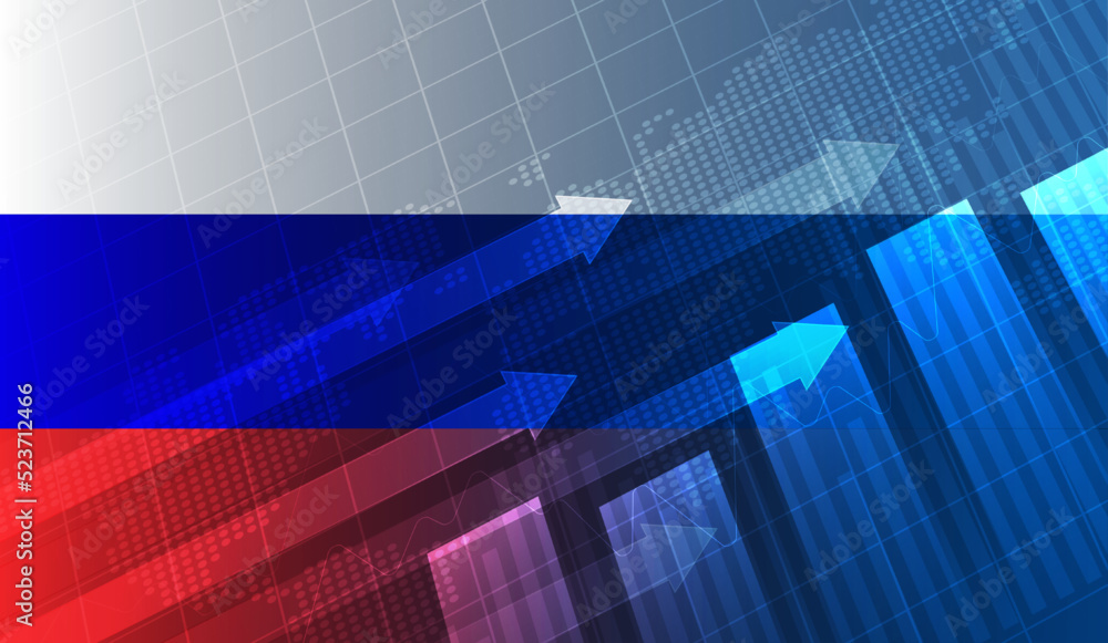 War in Russia. Ukraine crisis Ukraine and Russia military conflict Stock market exchange loss trading graph analysis investment business graph charts financial. vector design War in Russia. Ukraine crisis Ukraine and Russia military conflict Stock market exchange loss trading graph analysis investment business graph charts financial. vector design