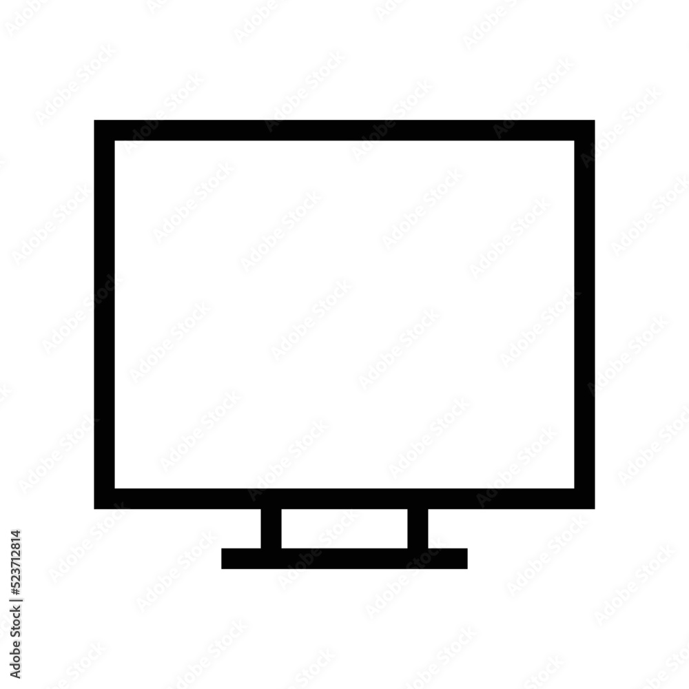 Monitor screen vector icon symbol design Monitor screen vector icon symbol design