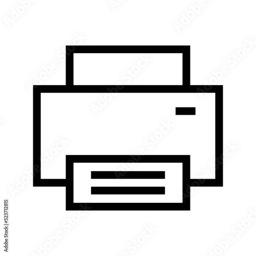 Printer device vector icon symbol design