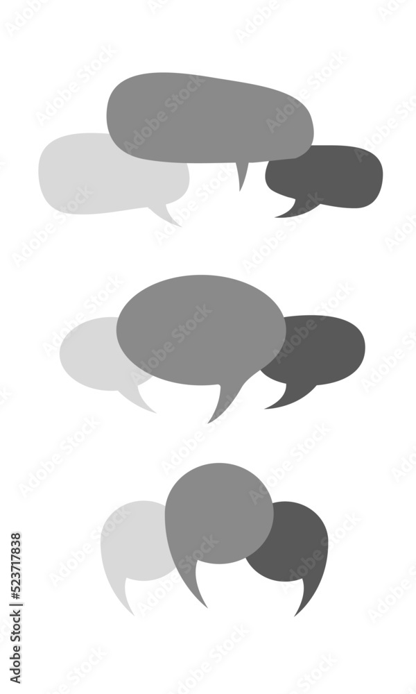 blank speech bubbles vector set blank speech bubbles vector set