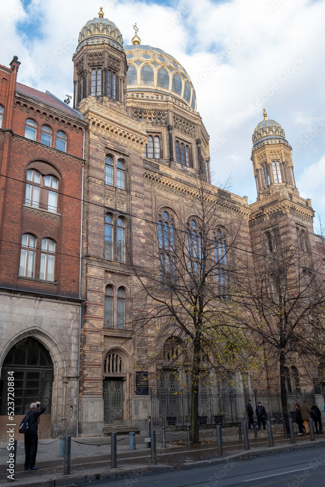 The Oranienburger Strasse in Berlin-Mitte