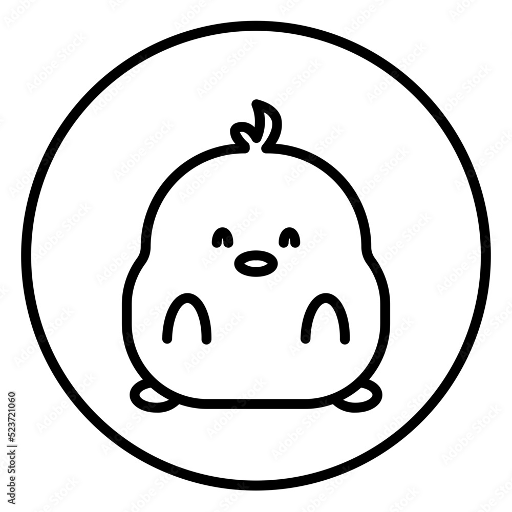 chick cartoon icon