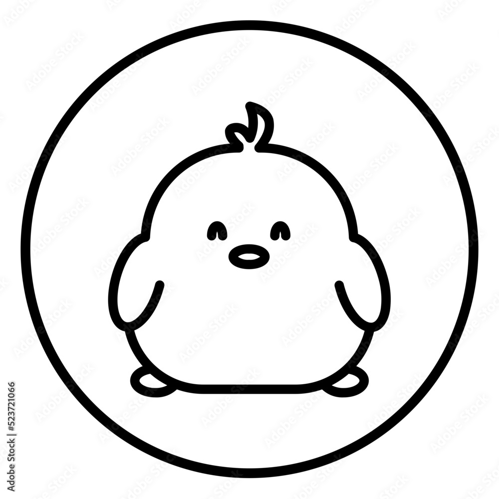 chick cartoon icon chick cartoon icon