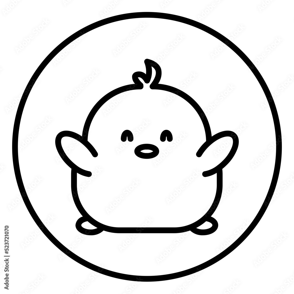chick cartoon icon chick cartoon icon